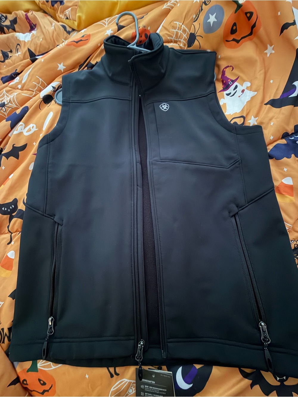 Kids Black Softshell Vest - Performance Outerwear